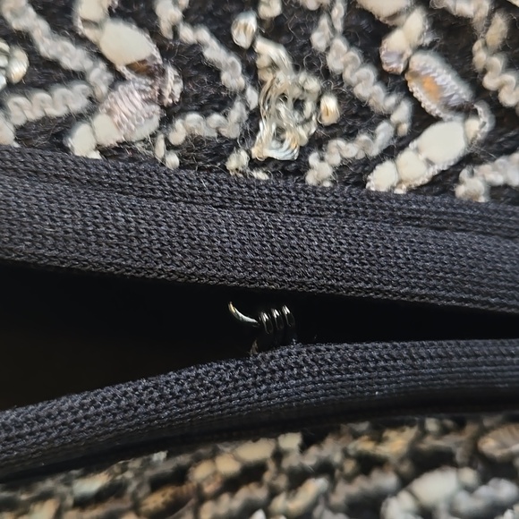 Dana Buchman-Blk/gray/white tweed short jkt. Sz 10. - Picture 5 of 9